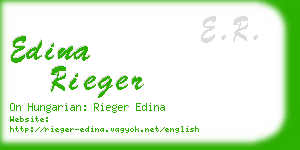 edina rieger business card